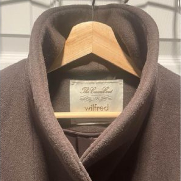 Aritzia 2XS Wilfred Cocoon Coat (Brown) - Picture 4 of 5